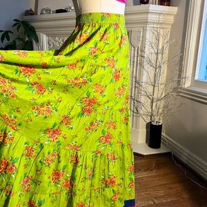 Vintage Boho Floral Maxi Skirt. NWOT